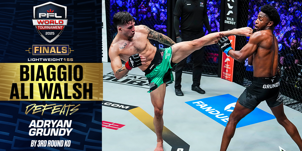 Biaggio Ali Walsh back in win column with striking display, late finish