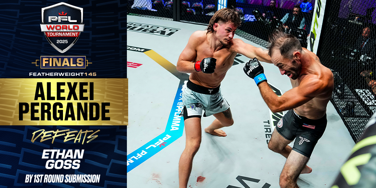 Alexei Pergande lands damaging knee, follows it up with submission for first-round finish