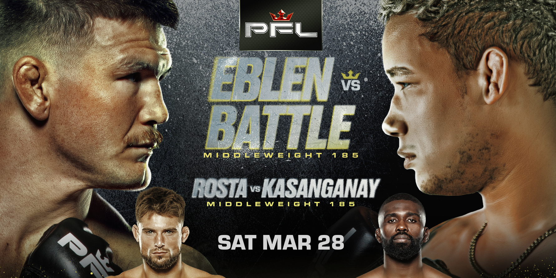 PFL PITTSBURGH TO BE HEADLINED BY JOHNNY EBLEN VERSUS BRYAN BATTLE ON MARCH 28