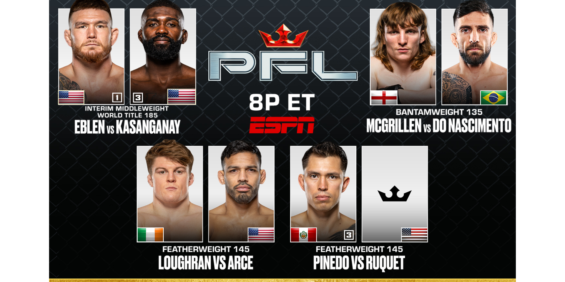 PFL AUSTIN FULL CARD FINALIZED FOR JULY 18 AT MOODY CENTER