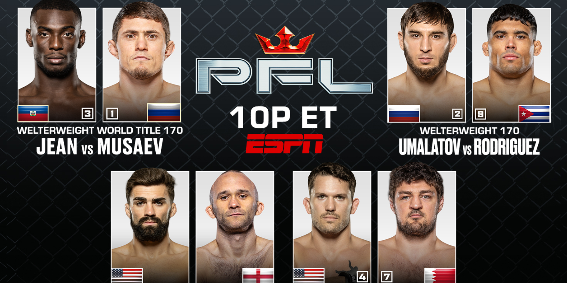 PFL WASHINGTON D.C. FULL CARD CONFIRMED FOR JULY 31 AT CAREFIRST ARENA