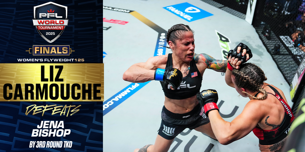 Liz Carmouche scores the knockout and PFL World Tournament Title