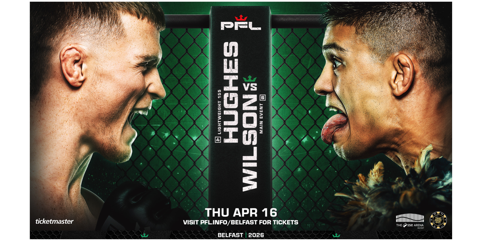 PFL BELFAST SET FOR THE SSE ARENA ON APRIL 16 AS PAUL HUGHES RETURNS AGAINST JAY JAY WILSON