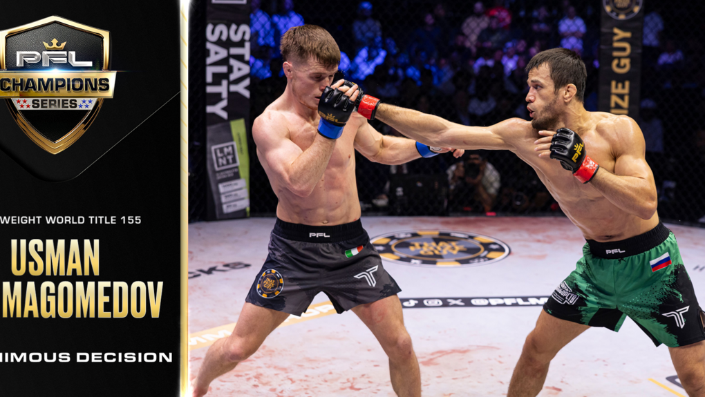 Usman Nurmagomedov makes statement with strong performance to claim PFL Lightweight World Title