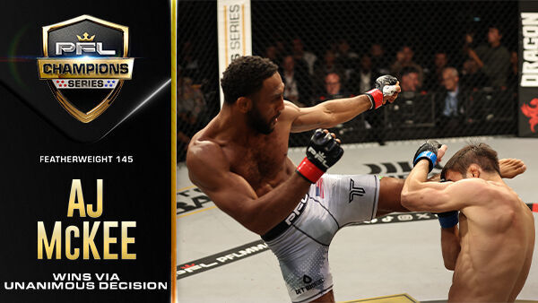 AJ McKee puts on vintage strong performance to come out victorious in featherweight return thumbnail