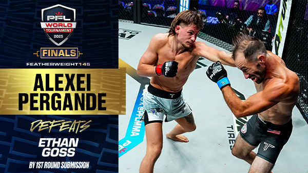Alexei Pergande lands damaging knee, follows it up with submission for first-round finish thumbnail