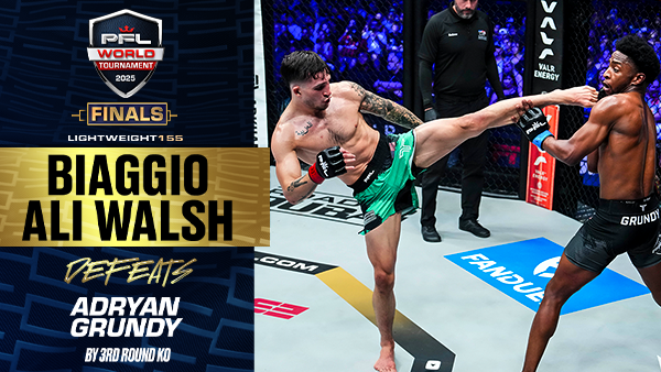 Biaggio Ali Walsh back in win column with striking display, late finish thumbnail