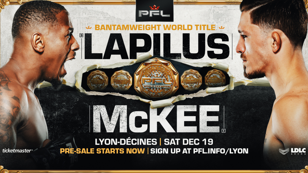 HISTORY ON THE LINE IN LYON AS TAYLOR LAPILUS AND MITCH MCKEE BATTLE FOR INAUGURAL PFL BANTAMWEIGHT WORLD TITLE thumbnail