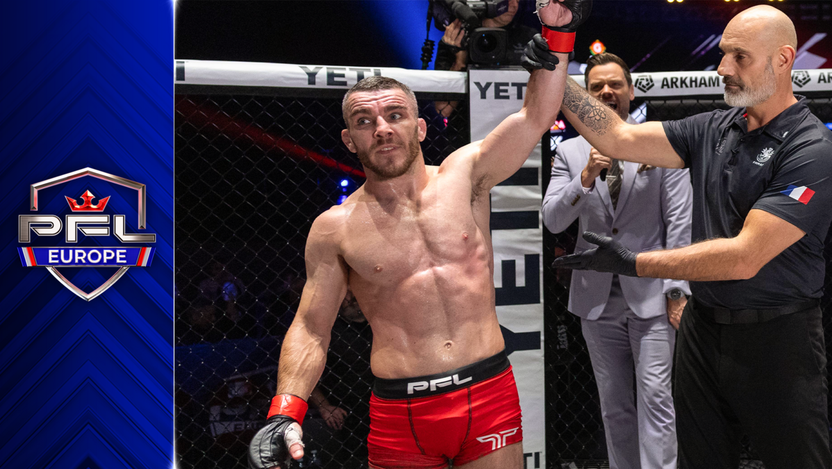 Dean Garnett takes a 0 and the first spot in 2025 PFL Europe Bantamweight Finals thumbnail