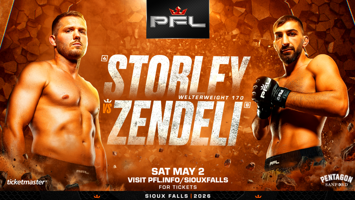 PFL RETURNS TO SIOUX FALLS ON MAY 2 FEATURING HOMETOWN HERO LOGAN STORLEY