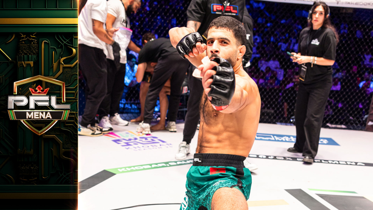 Salah Eddine Hamli controls the action, now reigns over the PFL MENA Lightweight Division