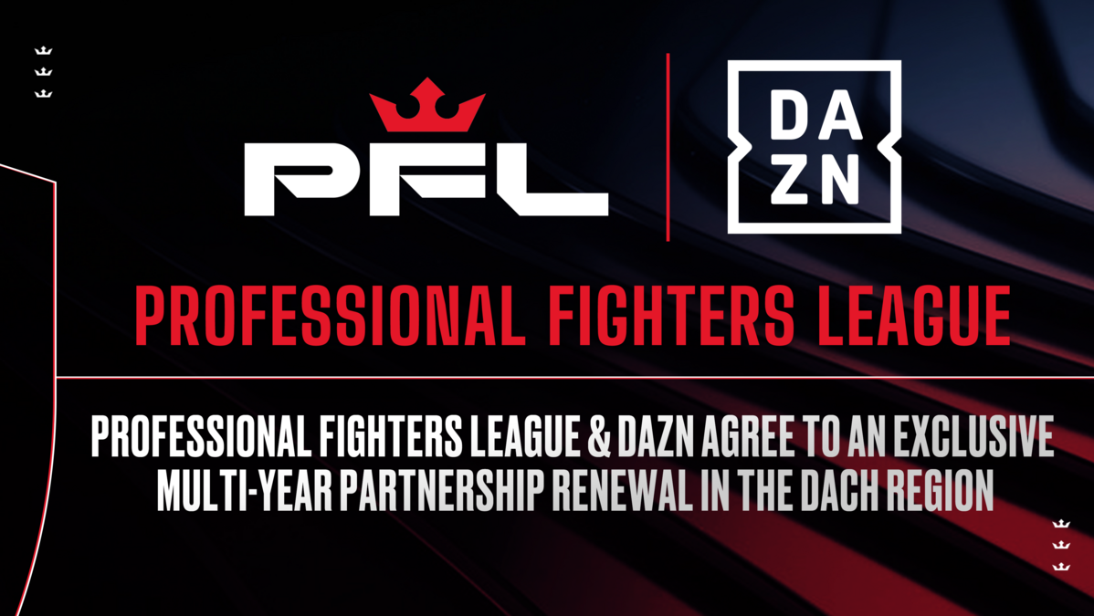 PROFESSIONAL FIGHTERS LEAGUE & DAZN AGREE TO AN EXCLUSIVE MULTI-YEAR PARTNERSHIP RENEWAL IN THE DACH REGION thumbnail