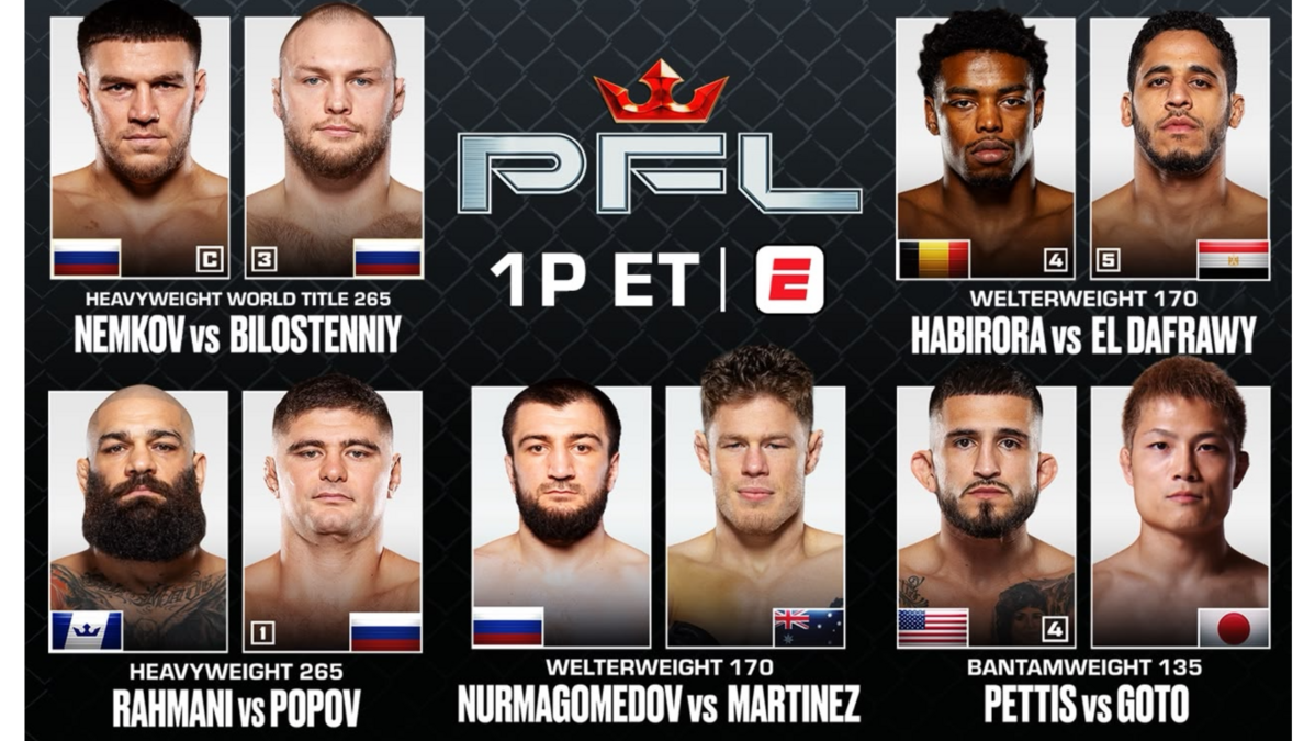 PFL DUBAI FULL CARD CONFIRMED FOR NOVEMBER 14 AT COCA-COLA ARENA thumbnail