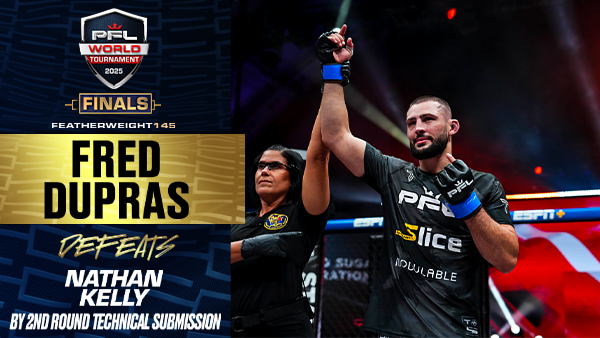 Fred Dupras controls with grappling, uses guillotine to score technical submission