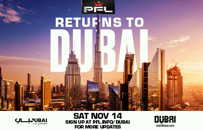 Banner for PFL Returns to Dubai