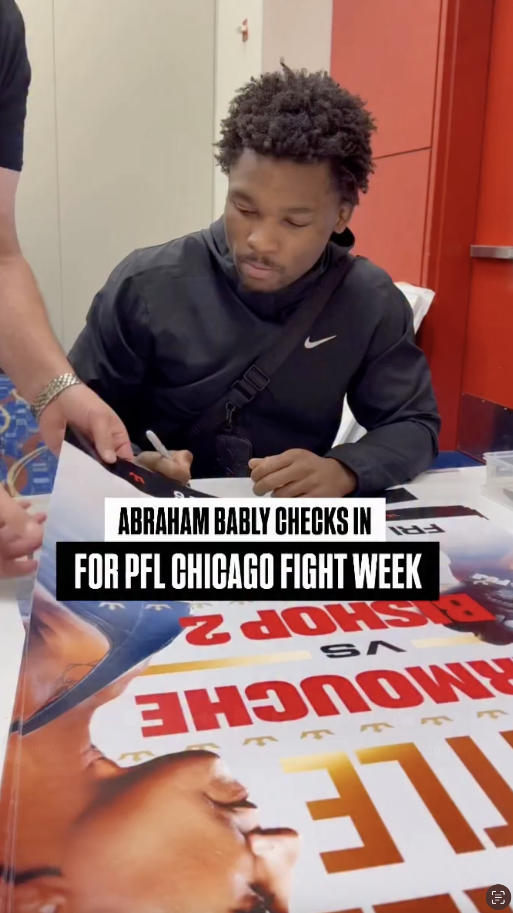 ABRAHAM BABLY CHECKS IN FOR FIGHT WEEK - PFL CHICAGO